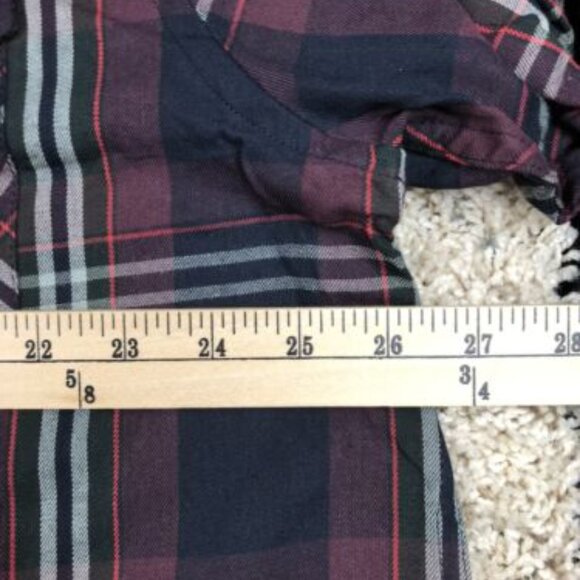 Woodland Creek Men's Plaid Long Sleeve Pearl Snap Shirt in Red Black - XL - Picture 8 of 8